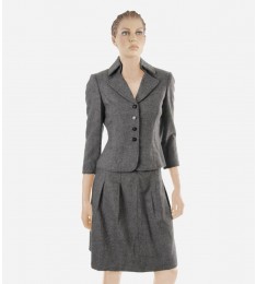 Trina Black & WhiteTwo-Piece Skirt Suit