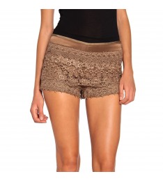Tan Crochet Shorts