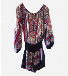 Multi-Colored Blouson Tunic Top-01.jpg