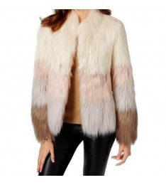 Beige Faux Fur Ombre Jacket  