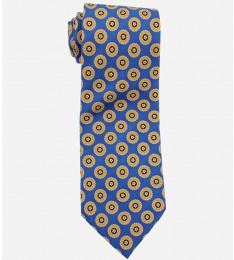 Baekgaard Riviera Blue Silk Classic Neck Tie