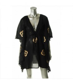 Caftan Black & Gold Swimwear Coverup