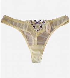 Yellow Mesh Thong