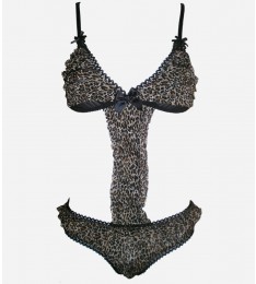 ruffle leopard bow mesh teddy-01.jpg