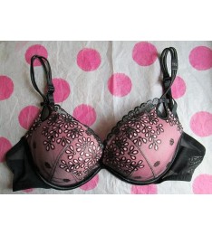 Gorgeous Embroidered Push Up Bra