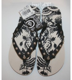 Black and White Creedler Flip Flop