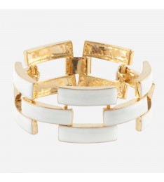 White Enamel Bracelet