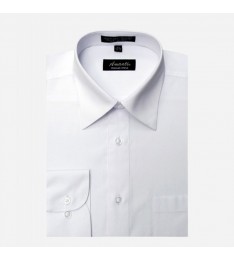 White Modern Fit Cotton Shirt