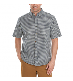 Black Gingham Pocket Button-Up