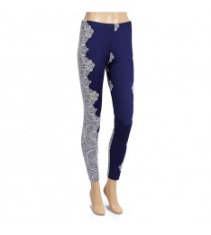 Blue & White Arabesque Leggings