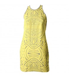 Yellow Sleeveless Casual Dress
