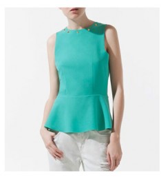 Peplum Frill Top