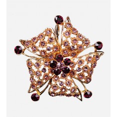 austrian crystal gold filled purple flower brooch-01.jpg