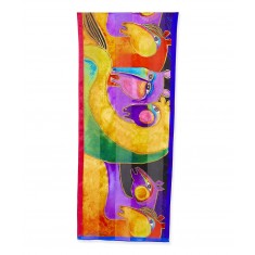 Yellow & Purple Peruvian Mares Silk Scarf