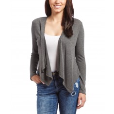 Charcoal Open Cardigan