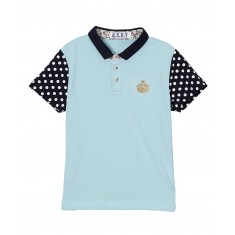 Light Blue Dot Polo