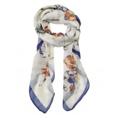 Navy & Ivory 'Oh Deer' Scarf