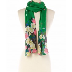 Green Floral Scarf