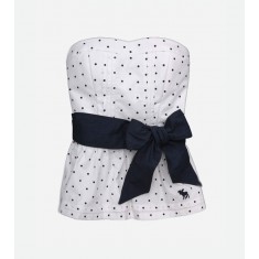 White & Black Polka Dots Tank Top