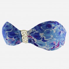 Blue Floral Print Swim Separates