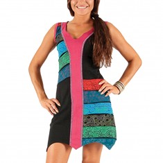 Multicolor Abstract Shift Dress 