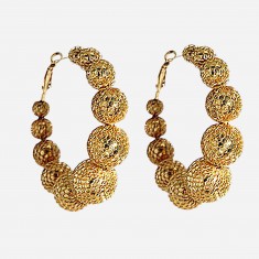 Mesh Hoop Earrings