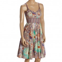Lavender Floral Surplice Dress