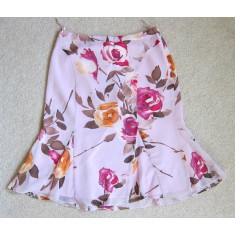 Floral Silk Skirt