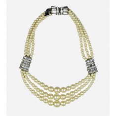 Pearl Bow Necklace