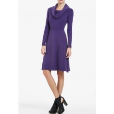Cowl Neck Sweater Dress