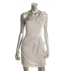 One-Shoulder Grey Clubwear Dress