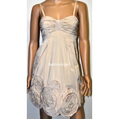 Taffeta Silk Beaded Cocktail Dress