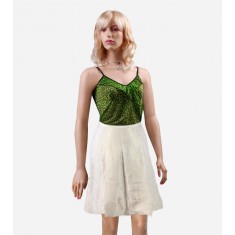Floral Silk Blend Box Pleat Aline Dress Skirt