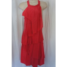 Silk Pleated Tiers Cocktail Dress