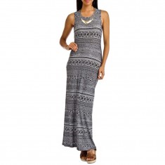Mixed Black Winona Cutout Maxi Dress