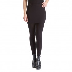 Black Skirted Leggings