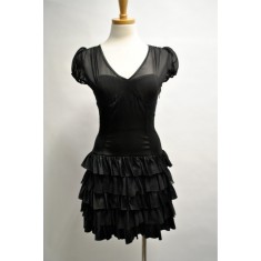 Black PartyRuffled Dress