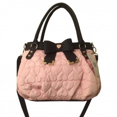 Pink & Black Satchel Handbag