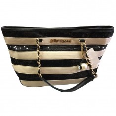 Black & White Sequins Handbag