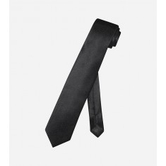 Black Skinny Silk Neck Tie