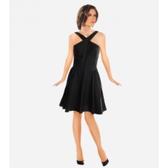 Black Criss-Cross Straps Dress