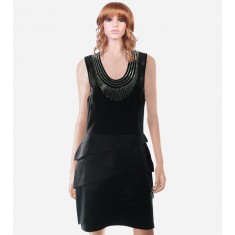 Black Embellished Cocktail Dress