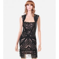Black Lace Cocktail Dress