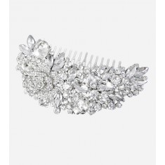 Crystal Teardrop Bridal Flower Hair Comb-01.jpg