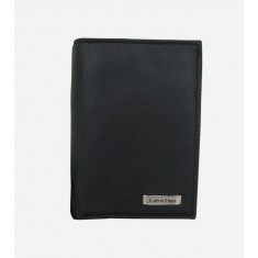 Black Leather Trifold Wallet