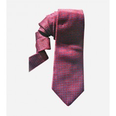 red square print silk men's tie-01.jpg