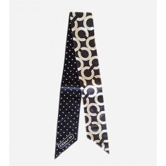 Coach BROWN DAISY OCELOT PONY TAIL SCARF