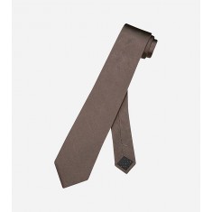 Taupe Skinny Silk Neck Tie