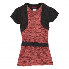 Black & Pink Sweater Dress