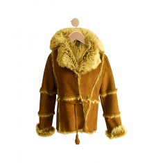 Brown  Faux Fur Lining Coat 